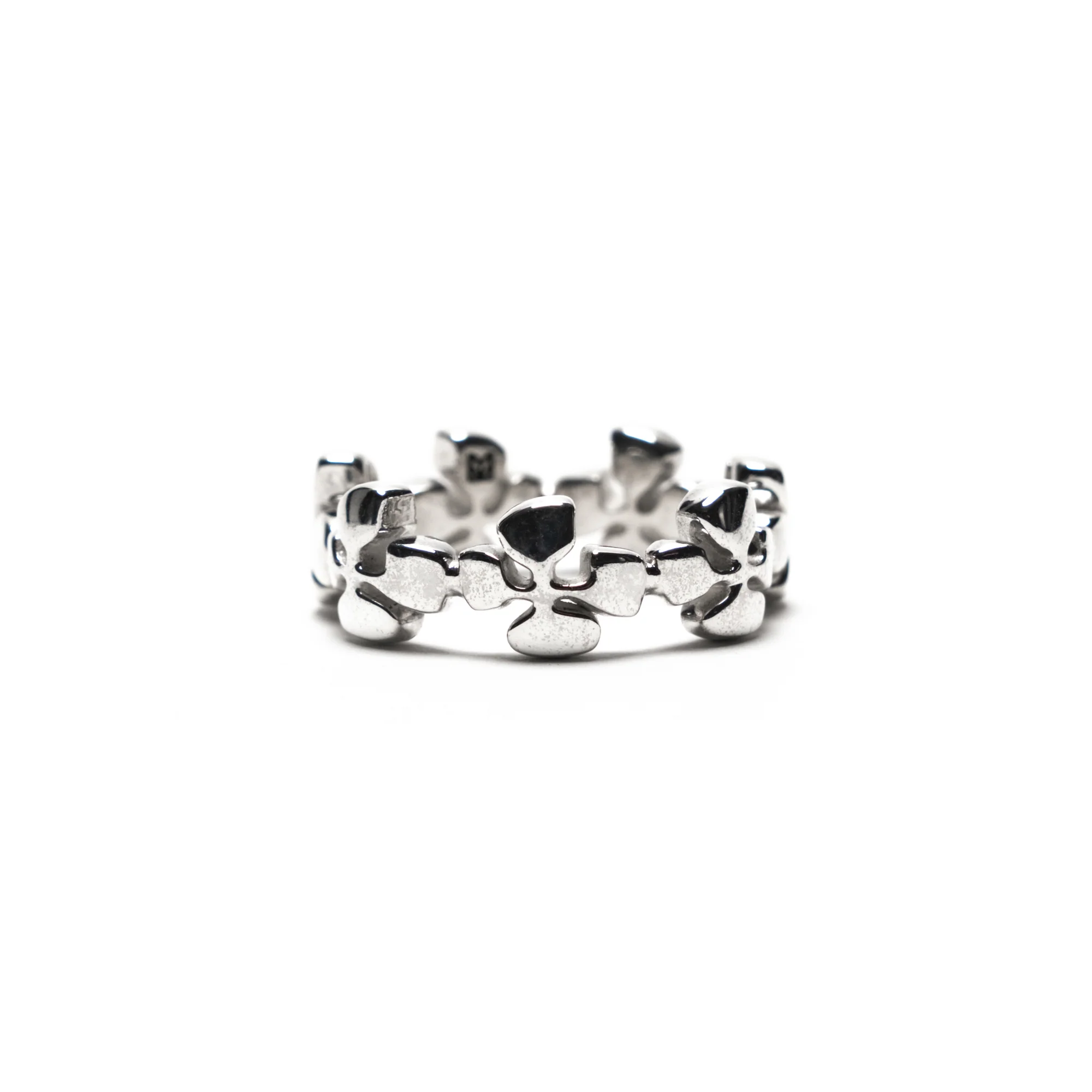 Maple Cross Ring Silver 925