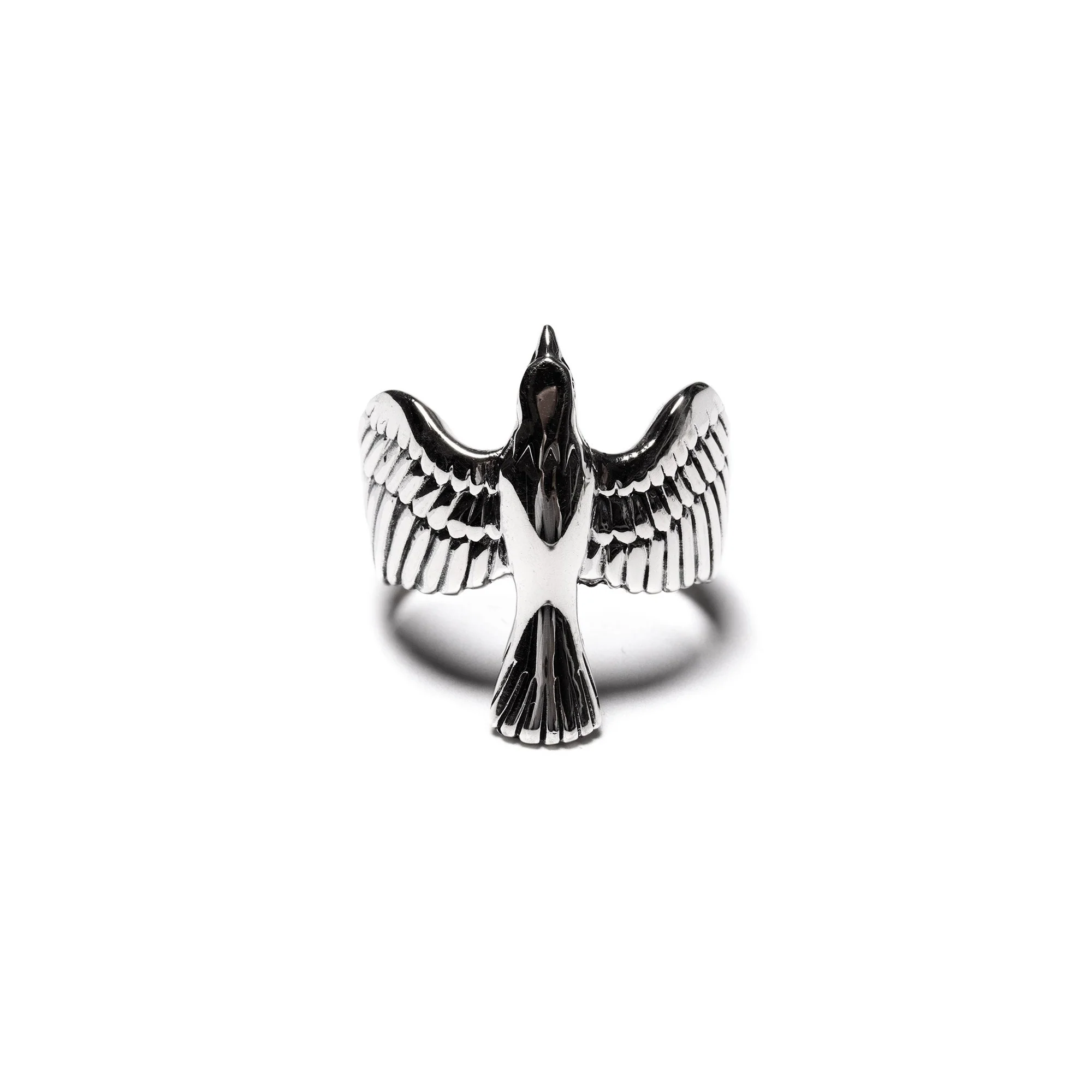 Maple Eagle Ring Silver 925