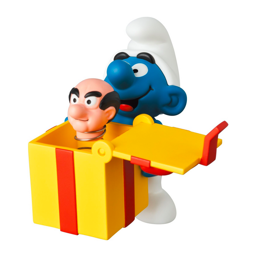 Medicom Toy UDF Smurfs Season 1 Jokey With Box
