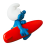 Medicom Toy UDF Smurfs Season 2 Surfer Smurf