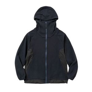 Meanswhile SOLOTEX Waffle Hoodie Navy