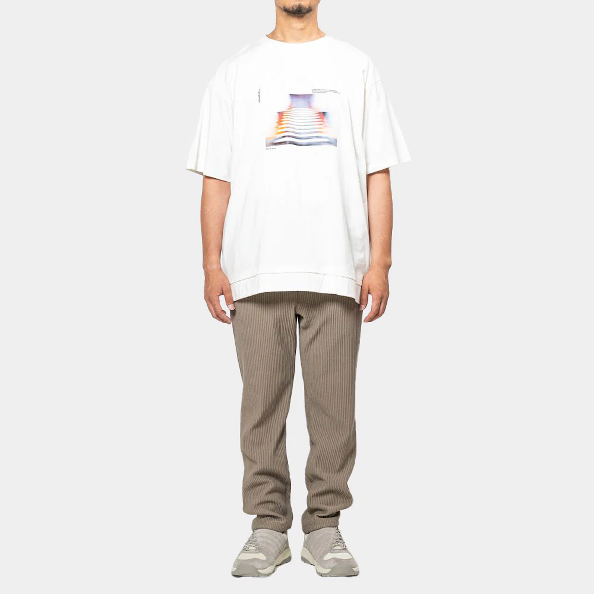 Meanswhile Layer T-Shirt x Ola Kolehmainen Off White A