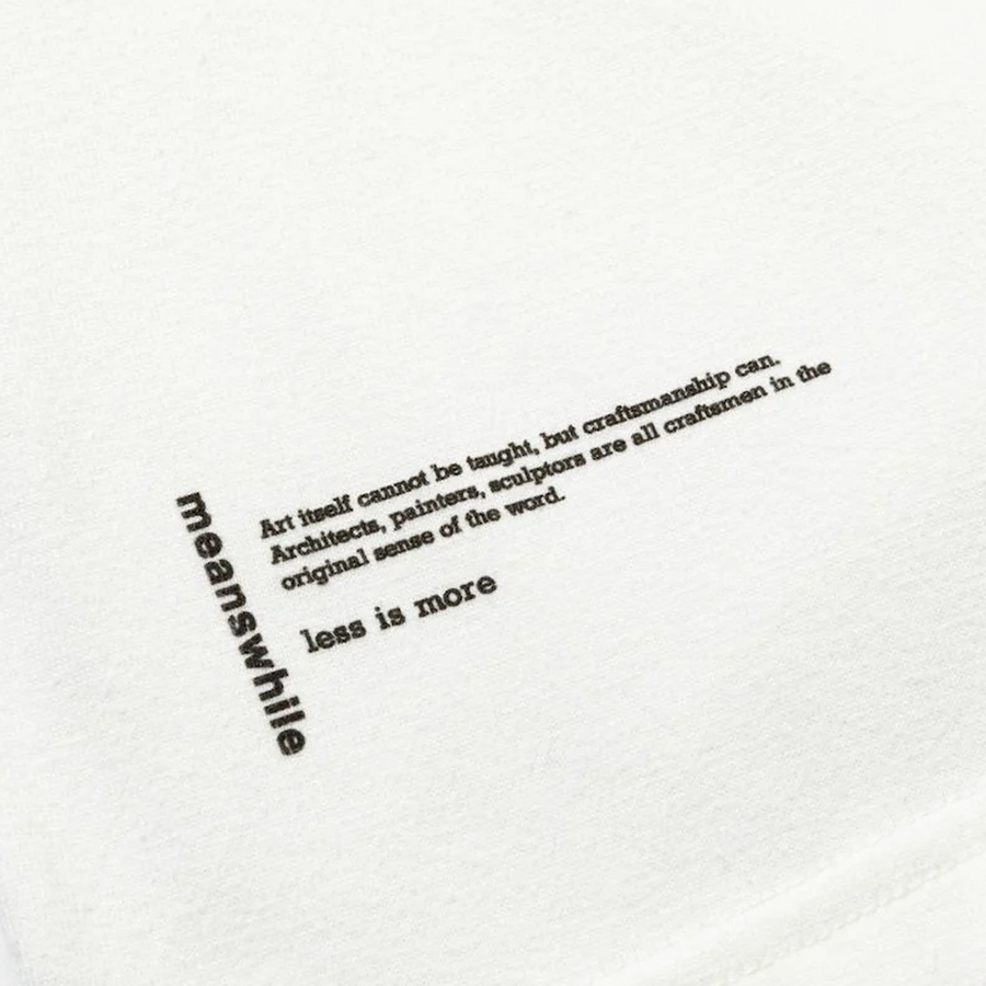 Meanswhile Layer T-Shirt x Ola Kolehmainen Off White C