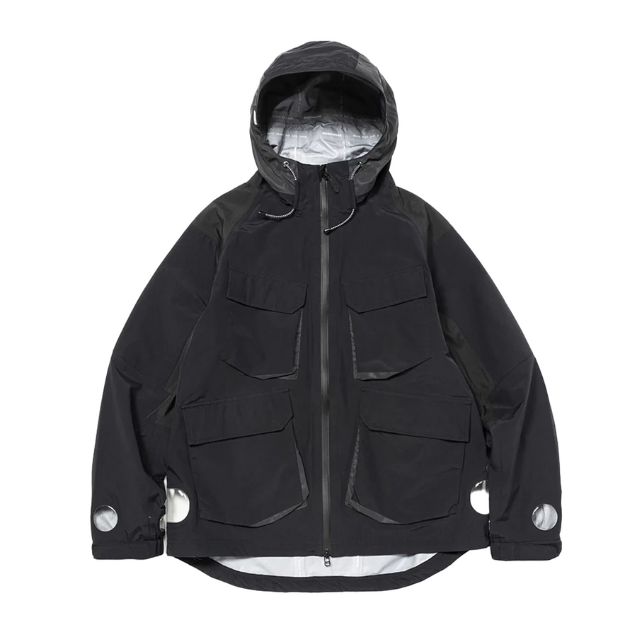 Meanswhile Air Window Shell Jacket Carbon Black