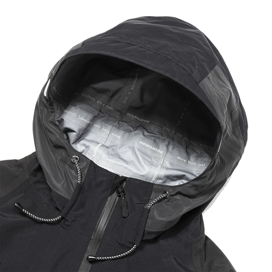 Meanswhile Air Window Shell Jacket Carbon Black