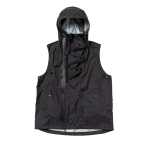 Meanswhile Air Circulation System Rain Jacket Off Black