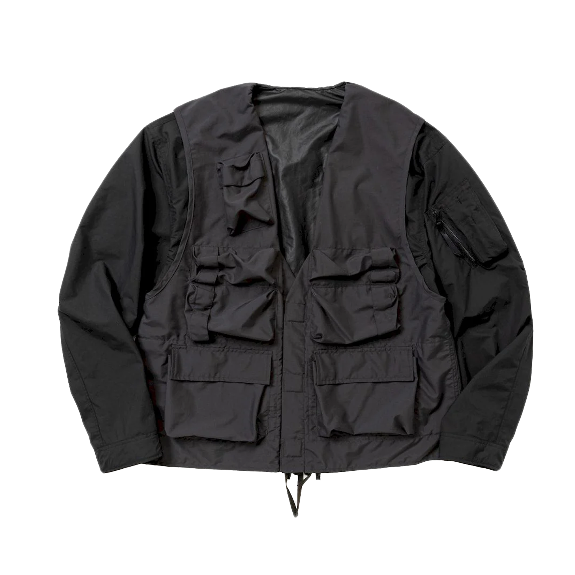 Meanswhile Paper Touch Reversible 4Way Jacket Off Black – Laced