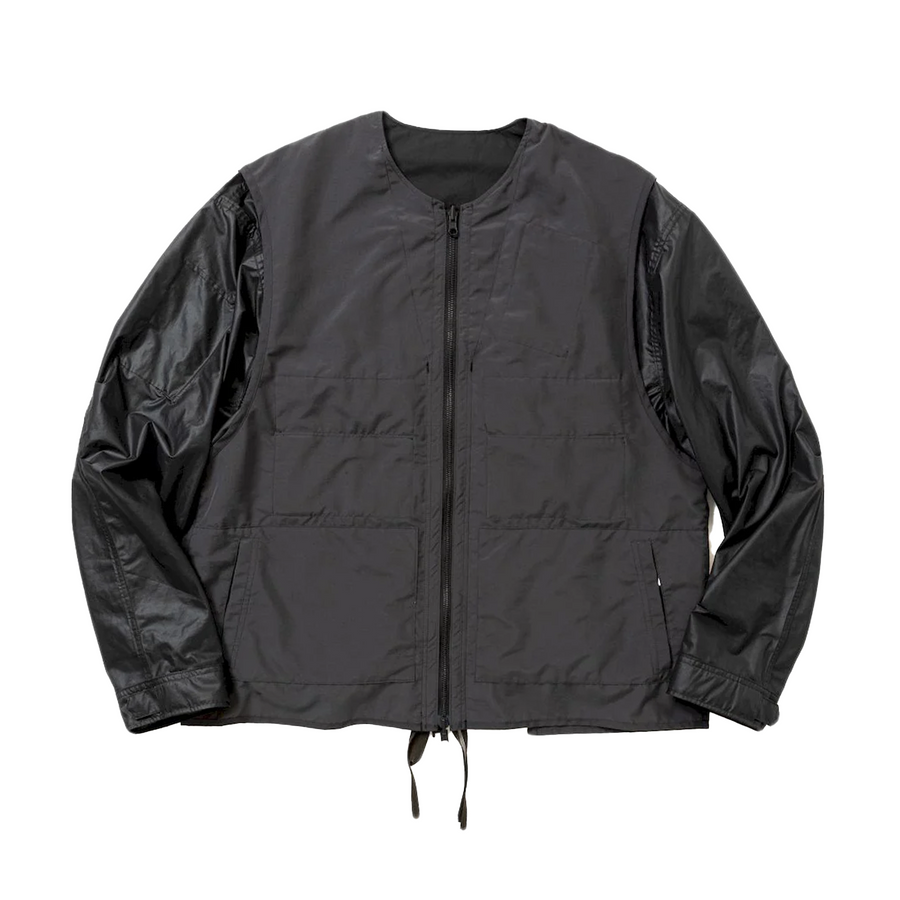 Meanswhile Paper Touch Reversible 4Way Jacket Off Black