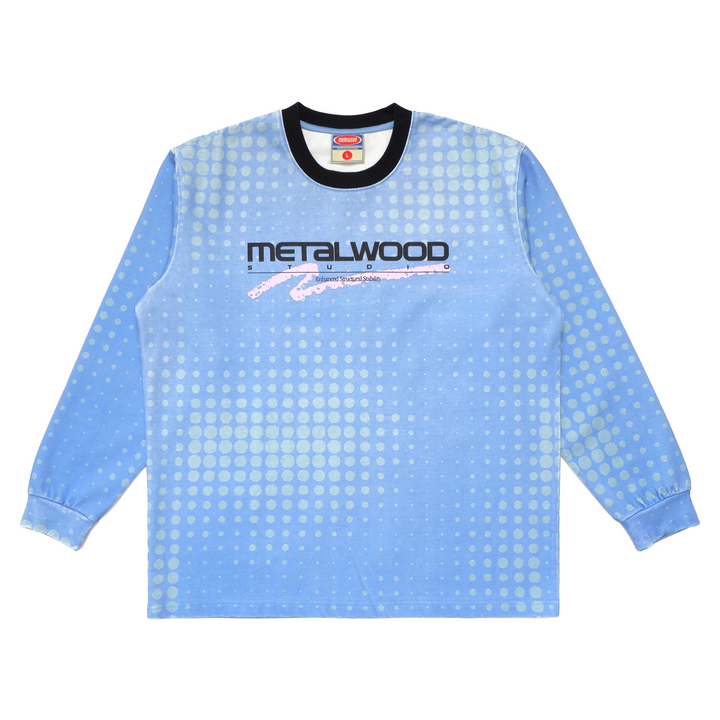 Metalwood Moto Long Sleeve Heavyweight T-Shirt Hydrangea