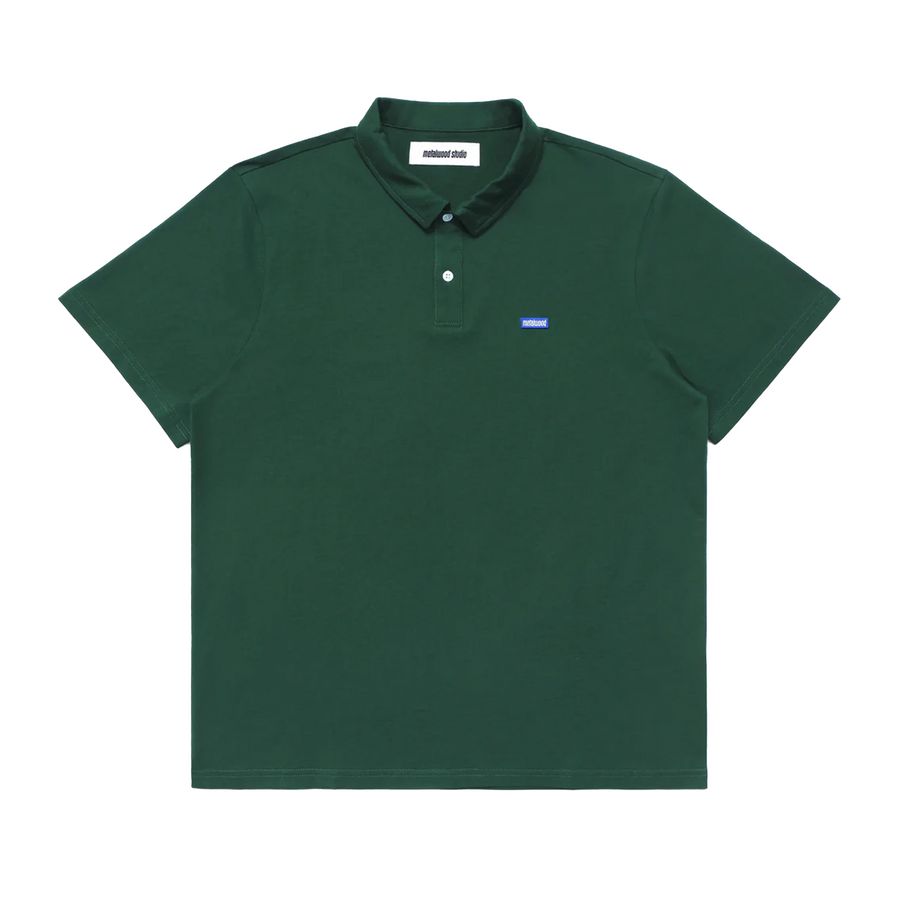 Metalwood Mini Metal Logo Polo Green