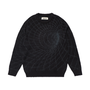 Metalwood Wormhole Shaggy Sweater Black