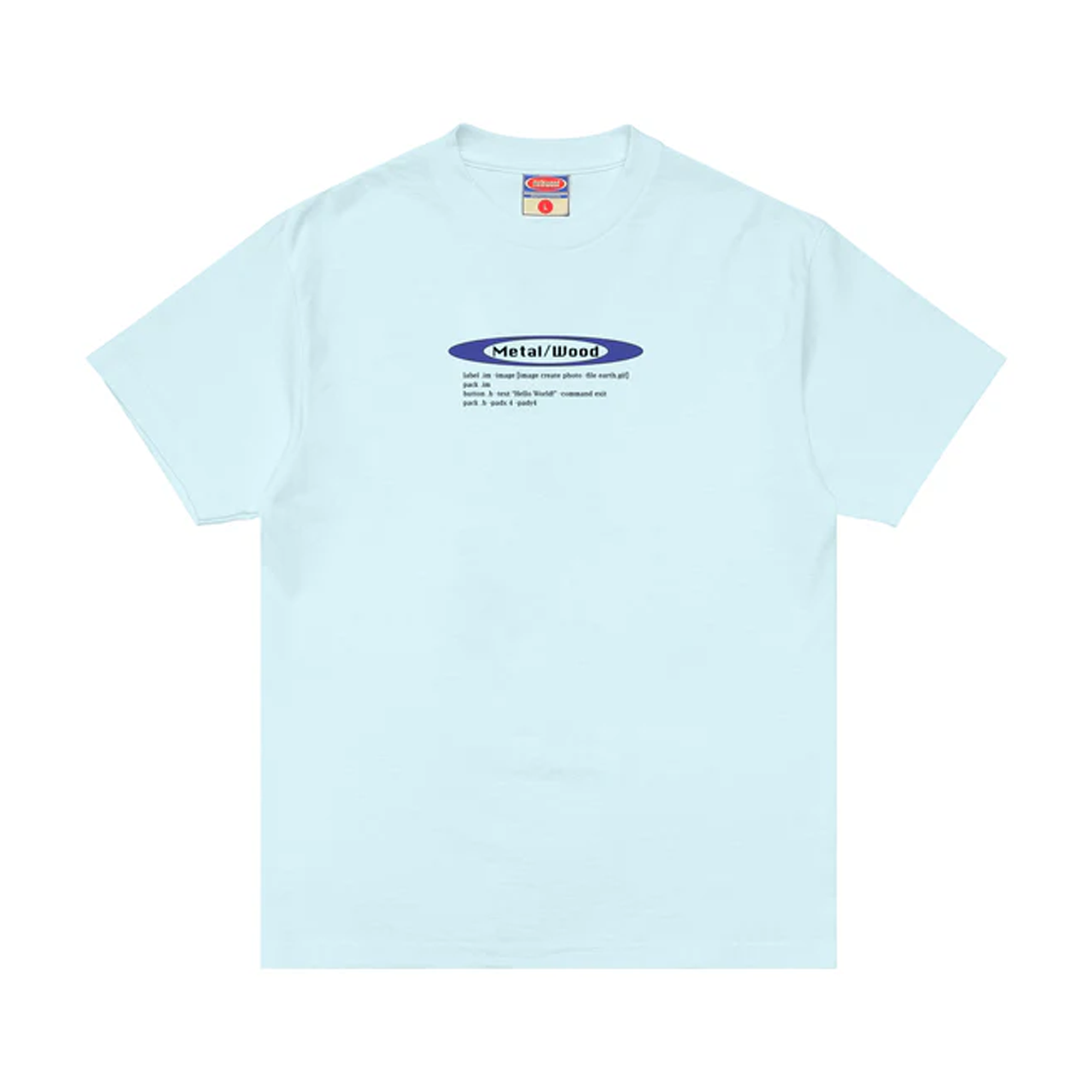 Metalwood Hello World T-Shirt Baby Blue