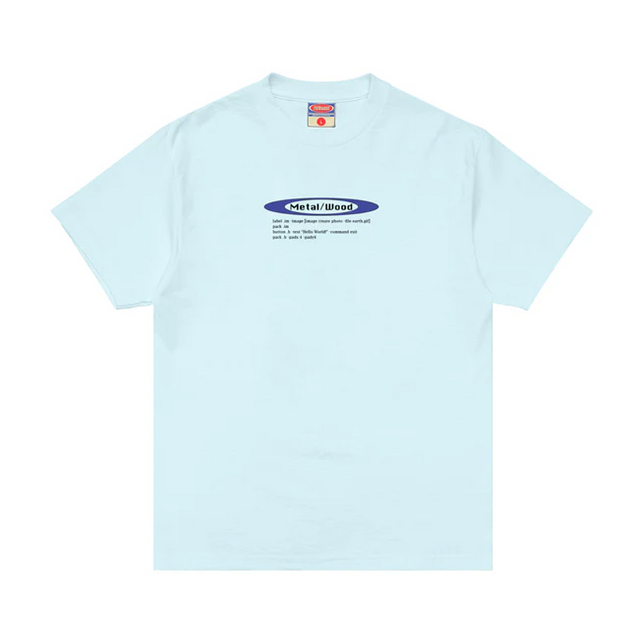 Metalwood Hello World T-Shirt Baby Blue