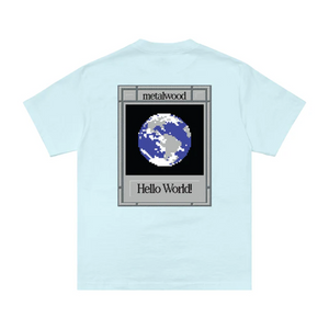 Metalwood Hello World T-Shirt Baby Blue