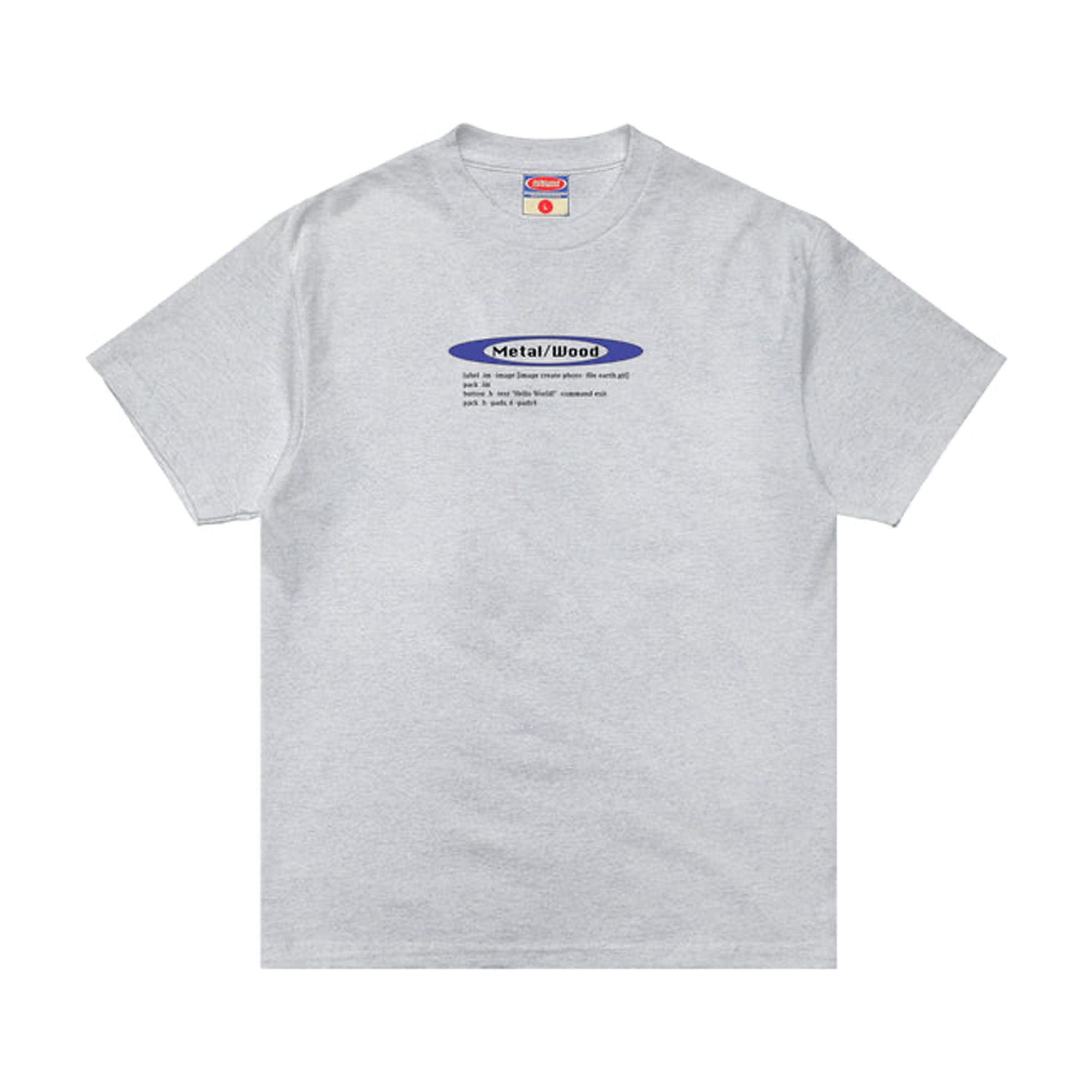 Metalwood Hello World T-Shirt Heather Grey