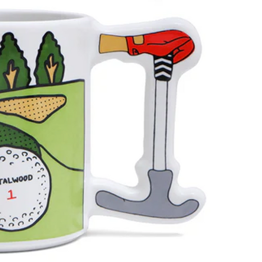 Metalwood Putt Putt Ceramic Mug White