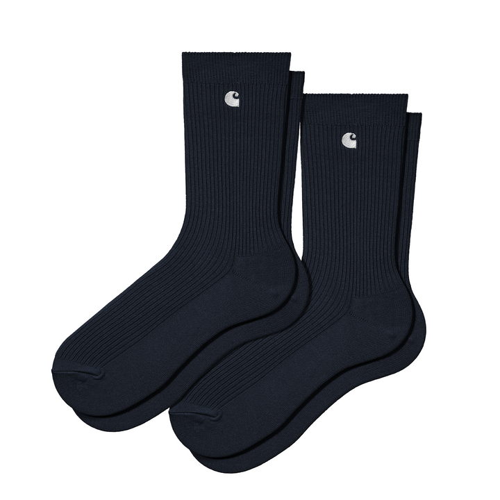 Carhartt WIP Madison Pack Socks Dark Navy/White