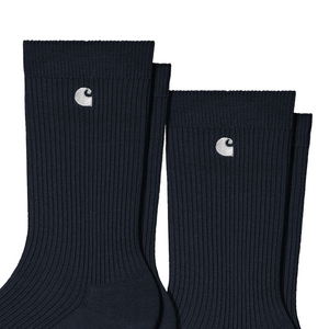 Carhartt WIP Madison Pack Socks Dark Navy/White