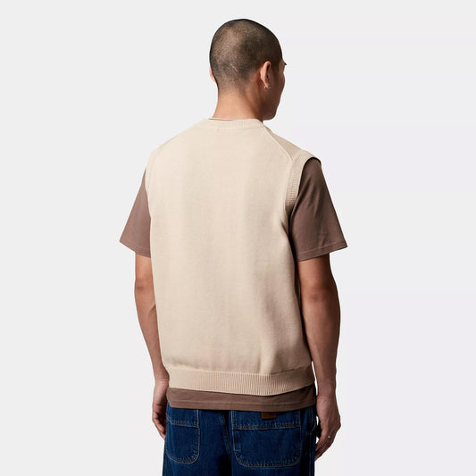 Carhartt Madison Vest Sweater Fleur De Sel/Black I033036.2NQXX