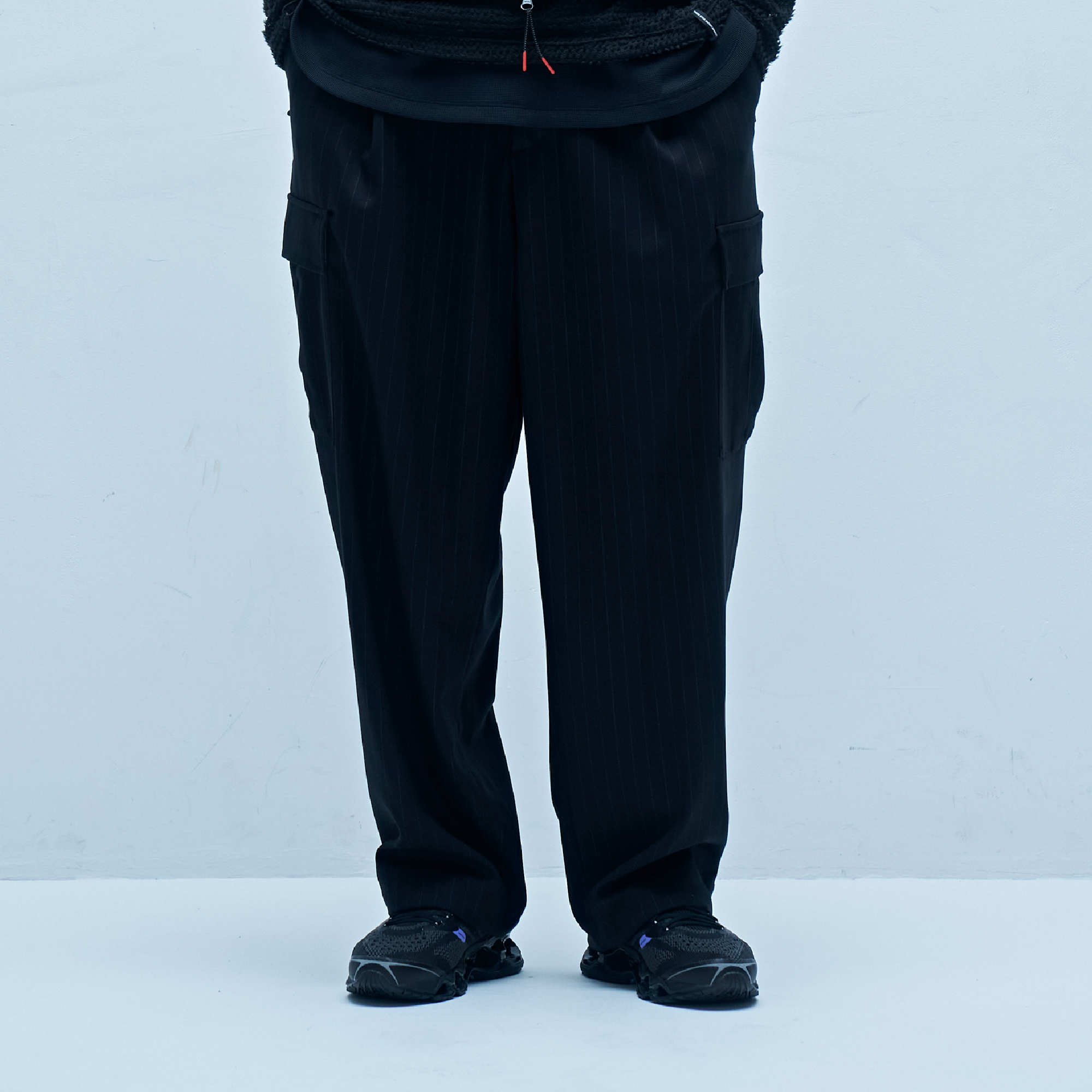 Magic Stick Hybrid Cargo Slacks Black Stripes
