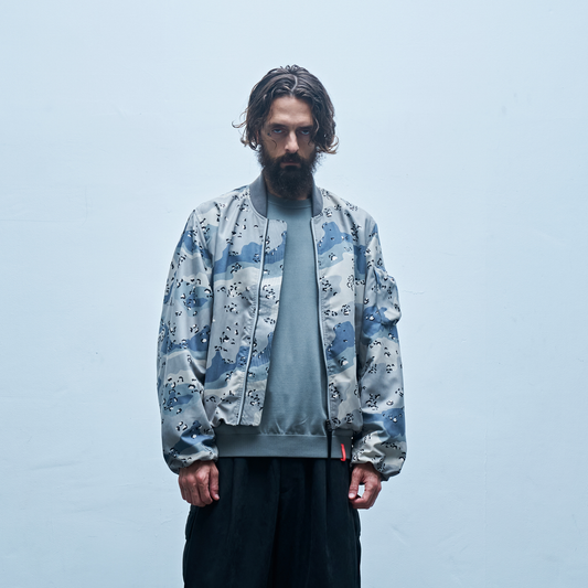 Magic Stick Neo Bomber Jacket Grey ChocoChip Camo
