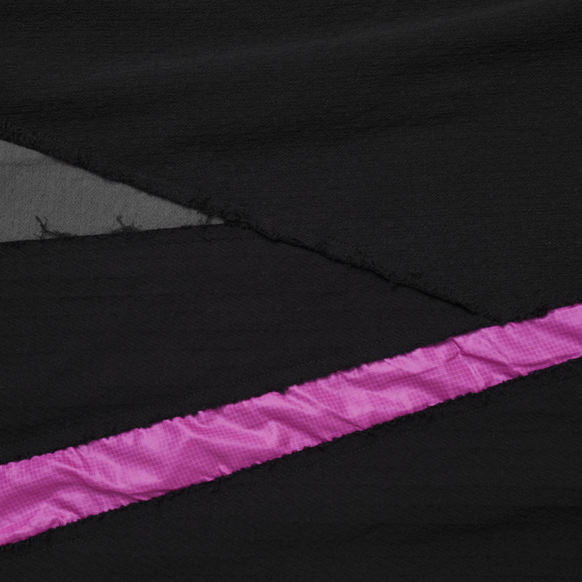 Magic Stick Prism Layered Scarf Black