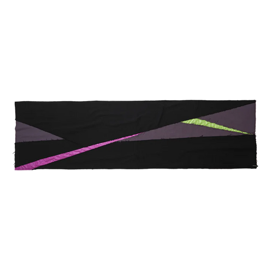 Magic Stick Prism Layered Scarf Black