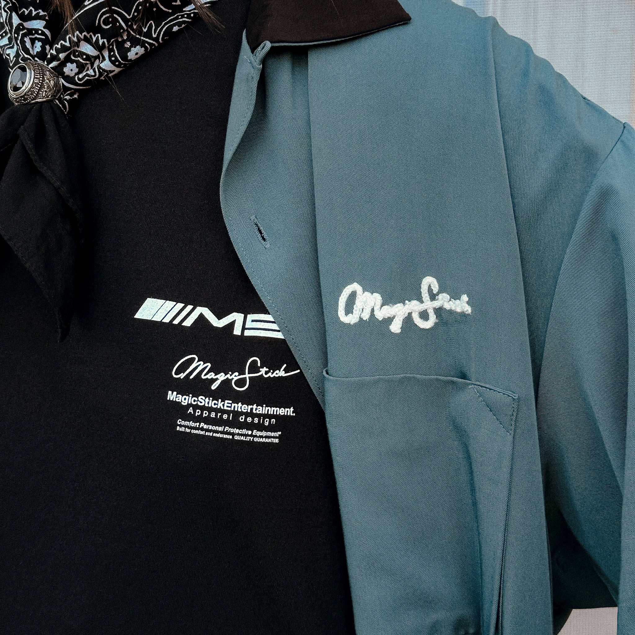 Magic Stick PPP Bowling Club Shirt Faded Emerald 23SS-MS3