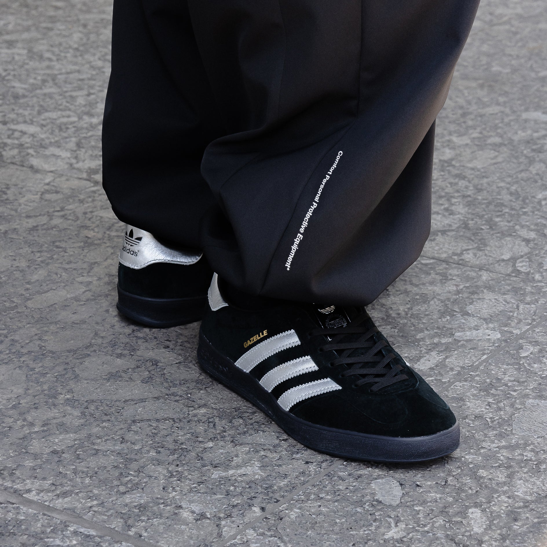 Adidas gazelle core black silver metallic Clearance