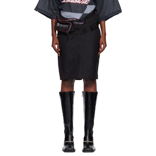 Martine Rose Bumbag Skirt Black/Red