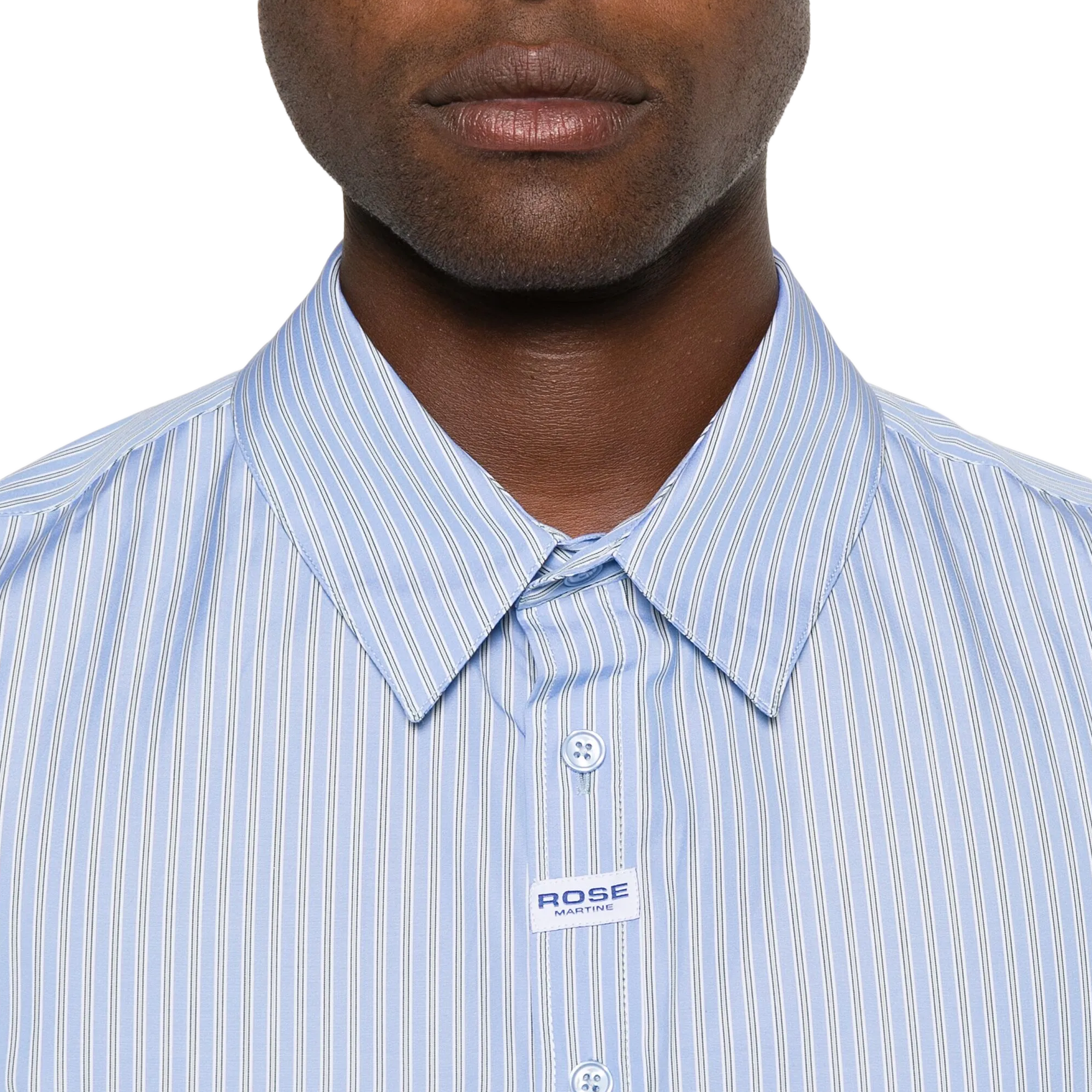 Martine Rose Classic Shirt Blue Stripe