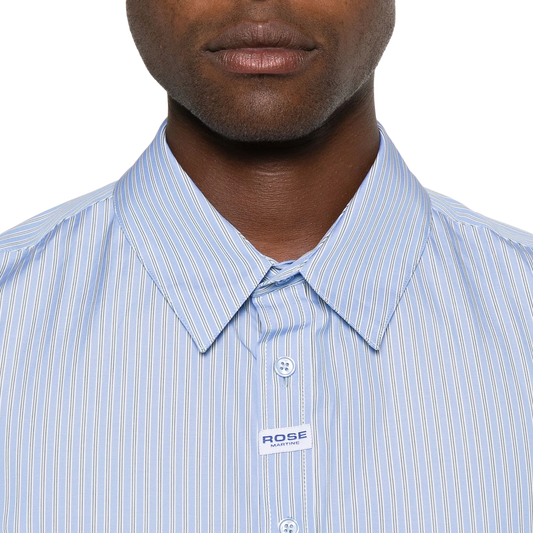 Martine Rose Classic Shirt Blue Stripe