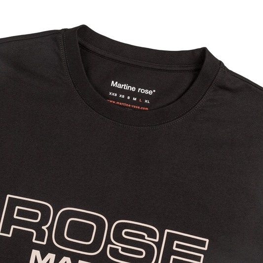 Martine Rose Classic T-Shirt FW25 Black Rose