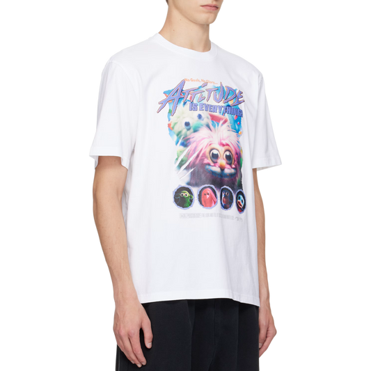 Martine Rose Classic T-Shirt White Fuzzies