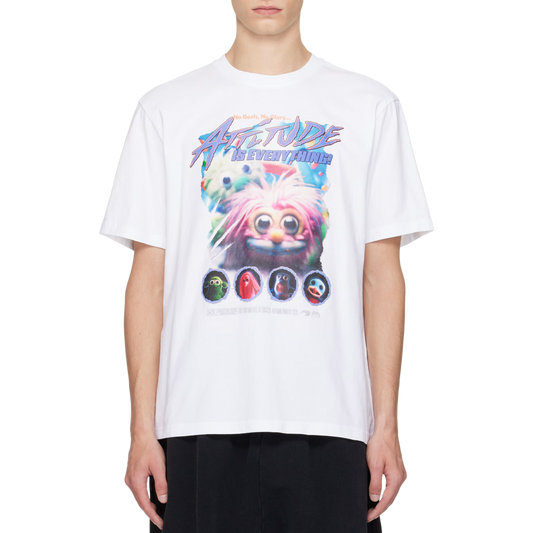 Martine Rose Classic T-Shirt White Fuzzies