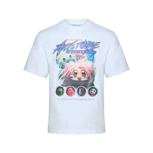 Martine Rose Classic T-Shirt White Fuzzies