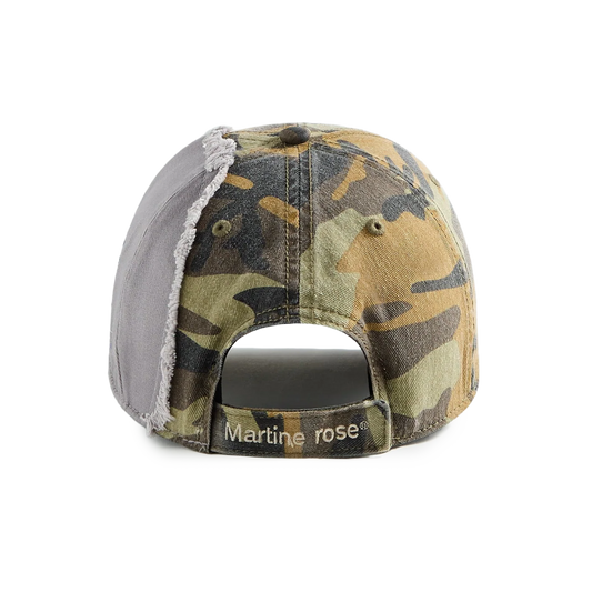 Martine Rose Collage Cap Green Camo