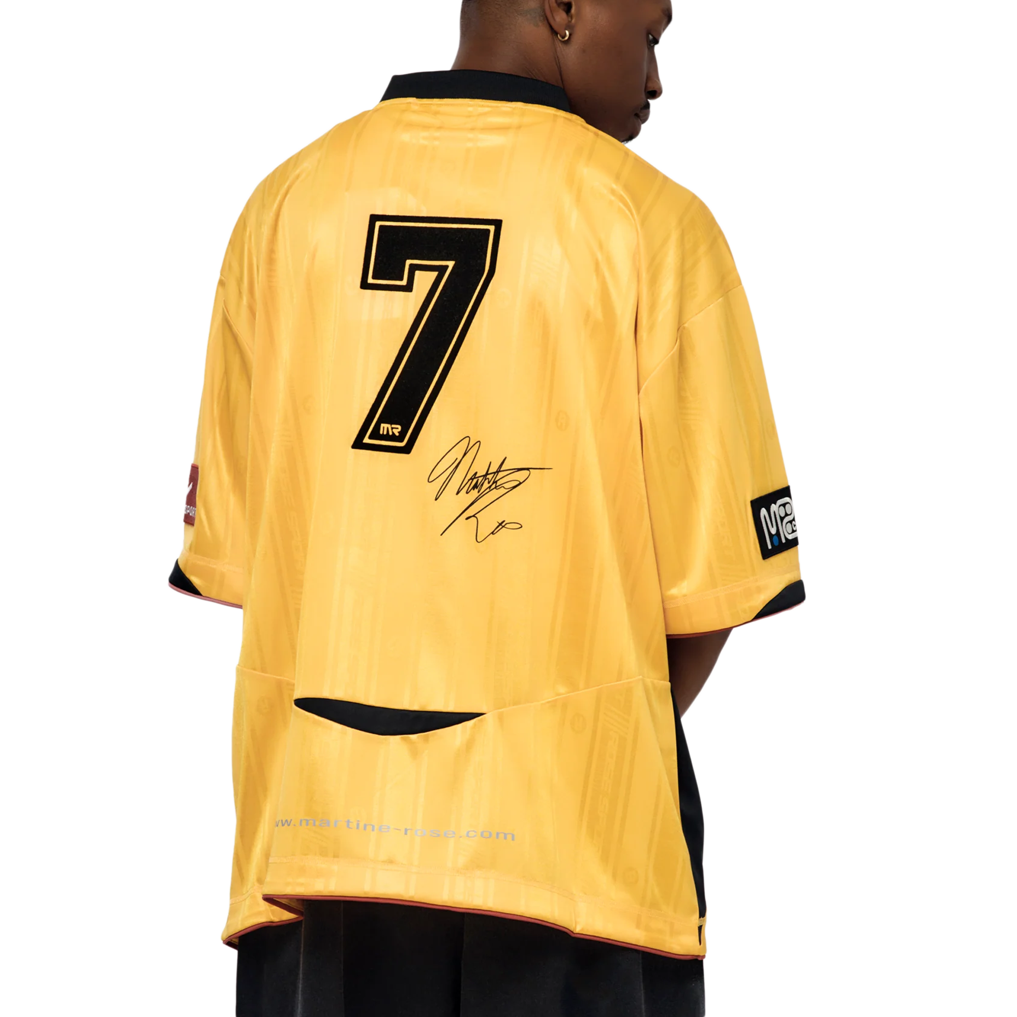 Martine Rose Printed Football Top Yellow Gold