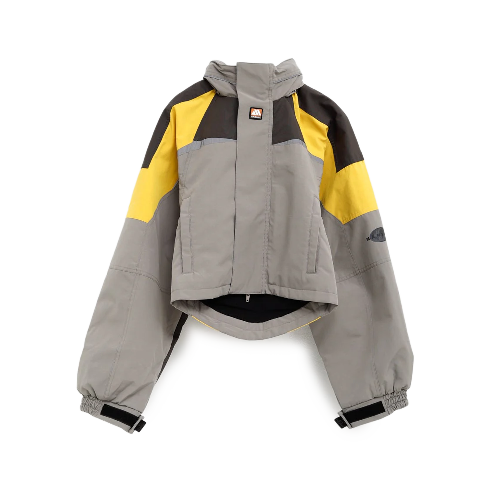Martine Rose Shrunken Sports Jacket Grey-Yellow