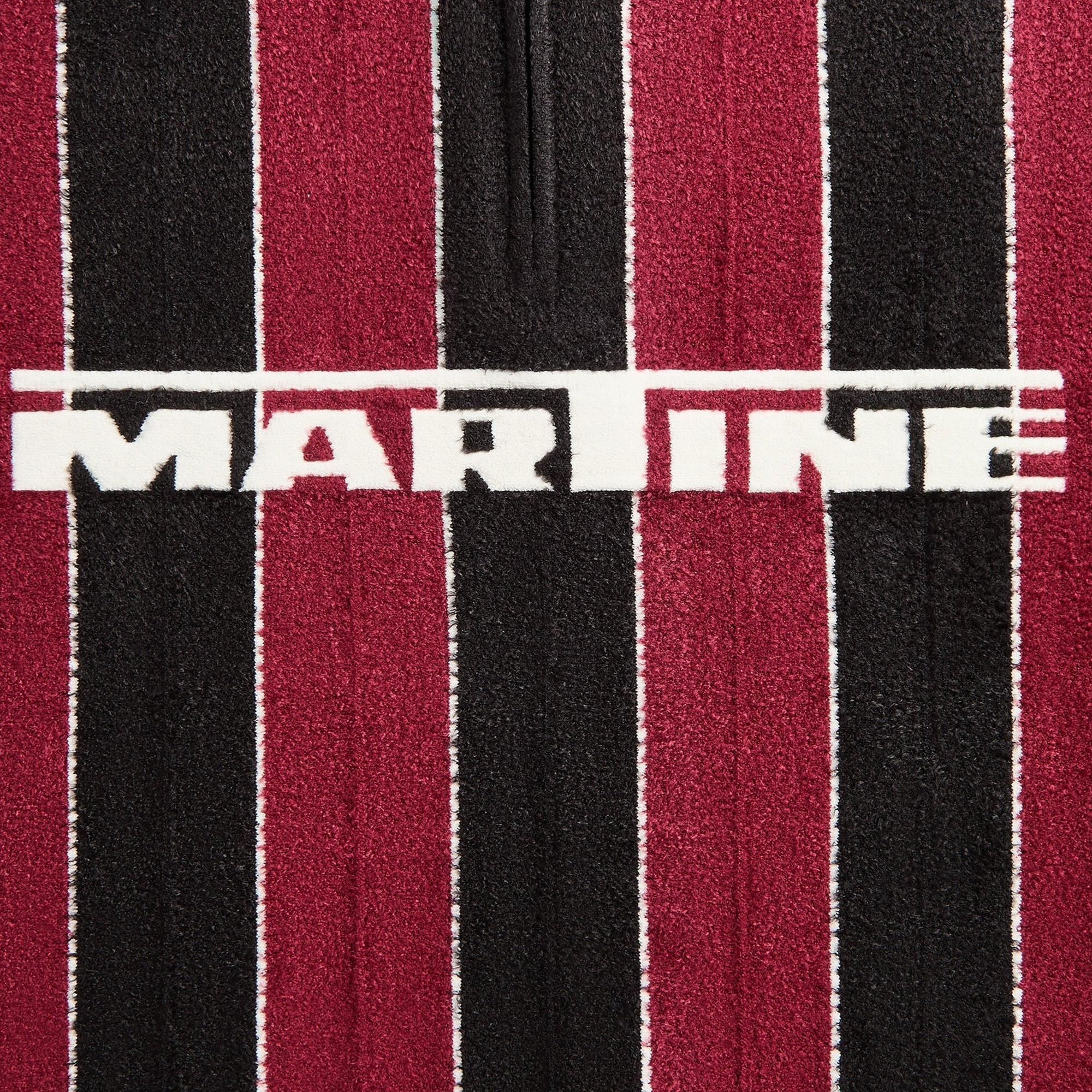 Martine Rose Sporty Logo Polo Black Burgundy