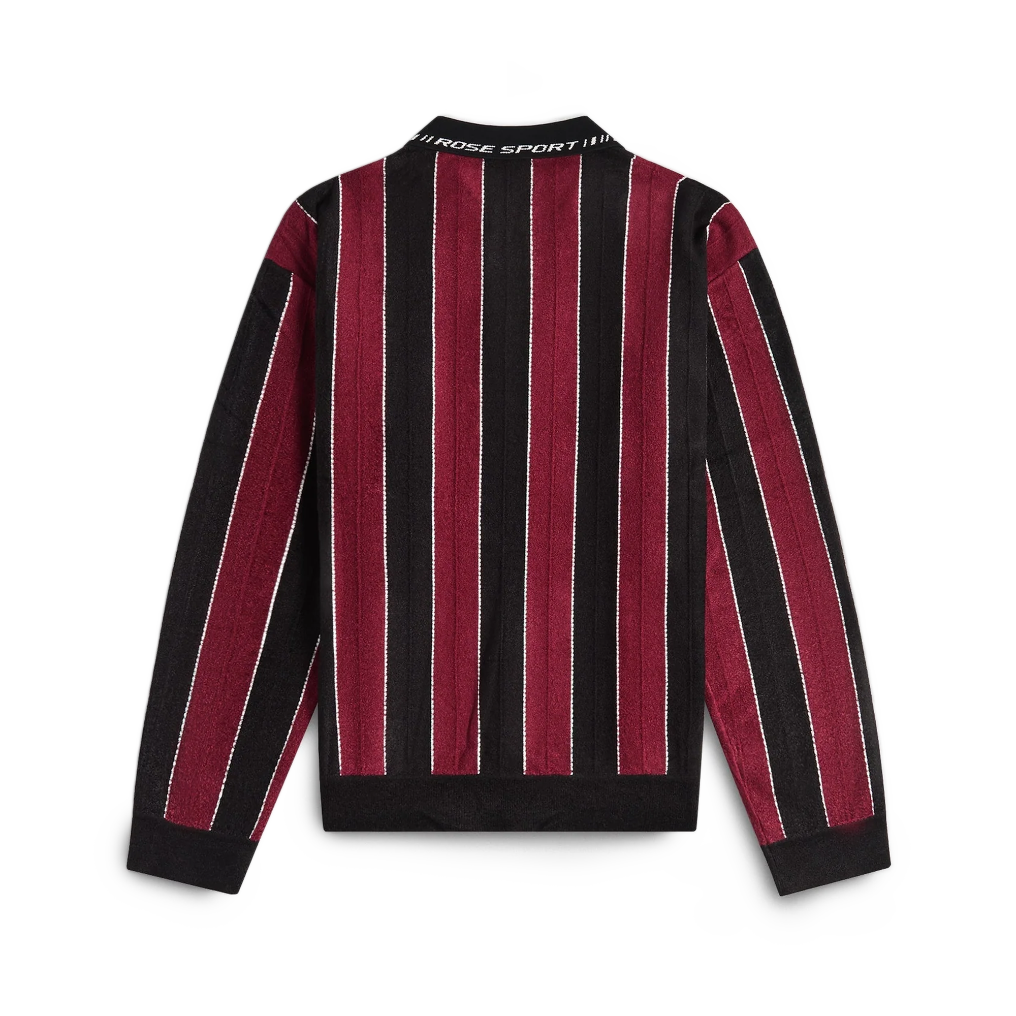Martine Rose Sporty Logo Polo Black Burgundy