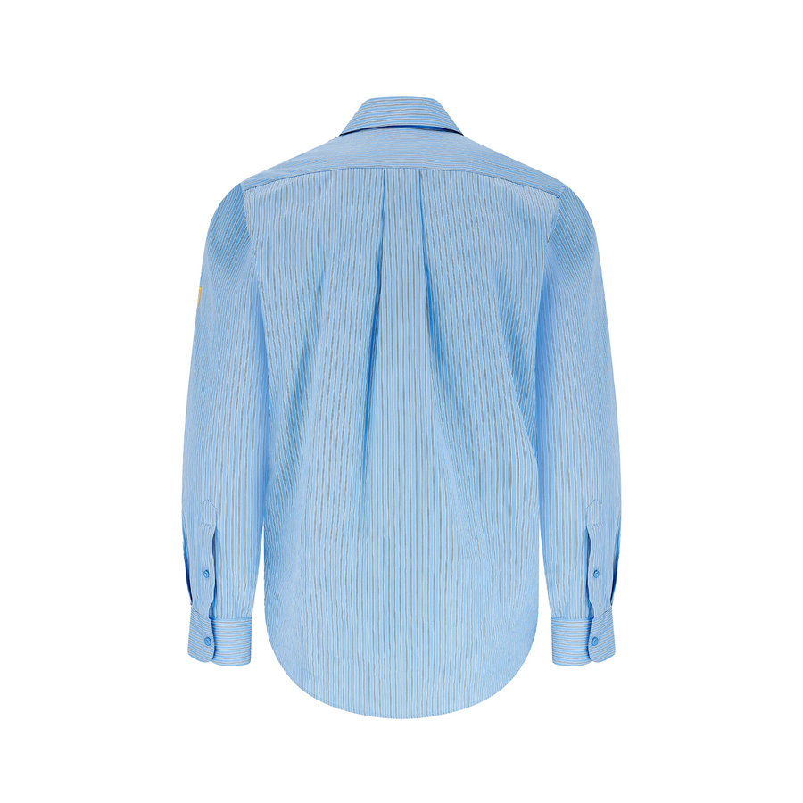 Martine Rose Classic Shirt Blue-White Stripe