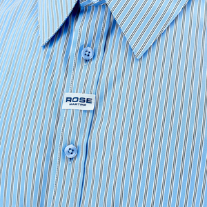 Martine Rose Classic Shirt Blue-White Stripe