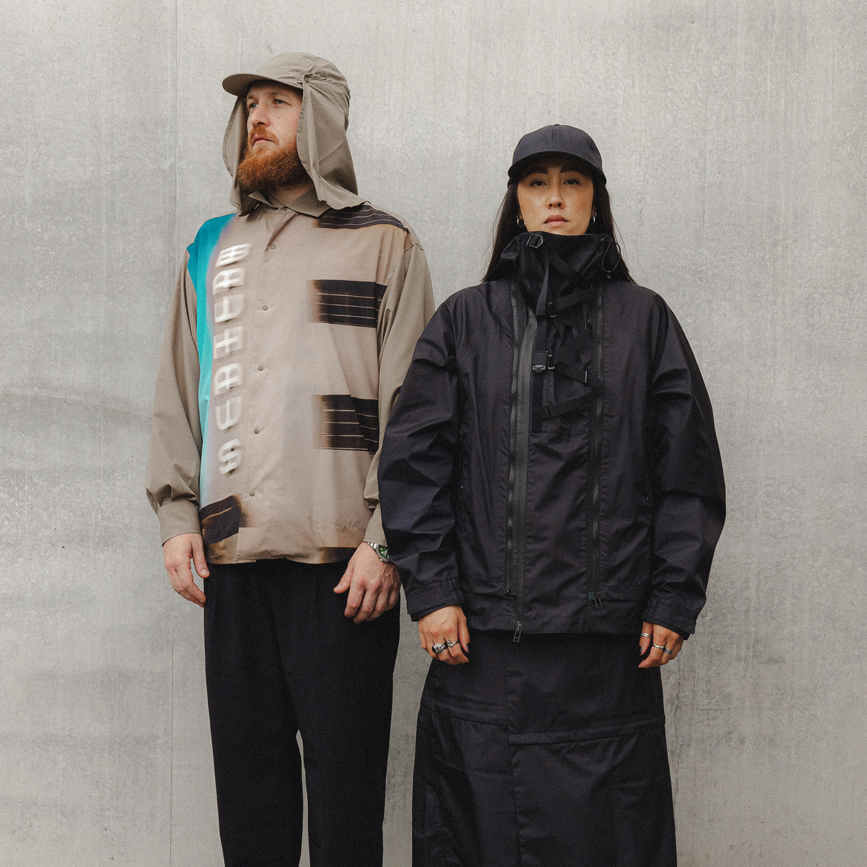 Meanswhile Women's 3 Layer Wrap Skirt Off Black