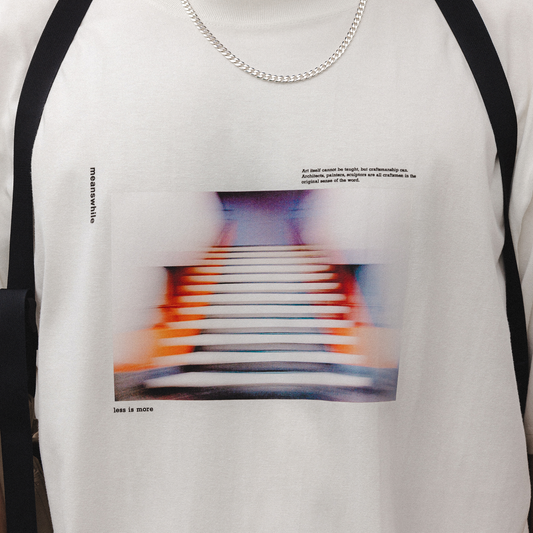 Meanswhile Layer T-Shirt x Ola Kolehmainen Off White A