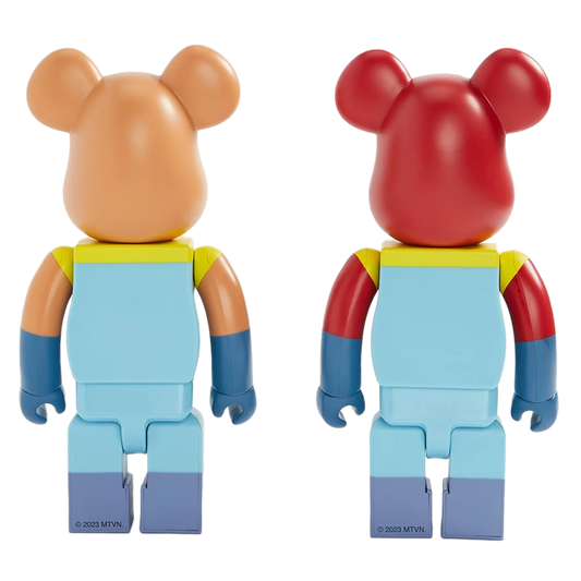 Medicom Toy BE@RBRICK Nickelodeon Ren & Stimpy Space Madness 400% Set of 2