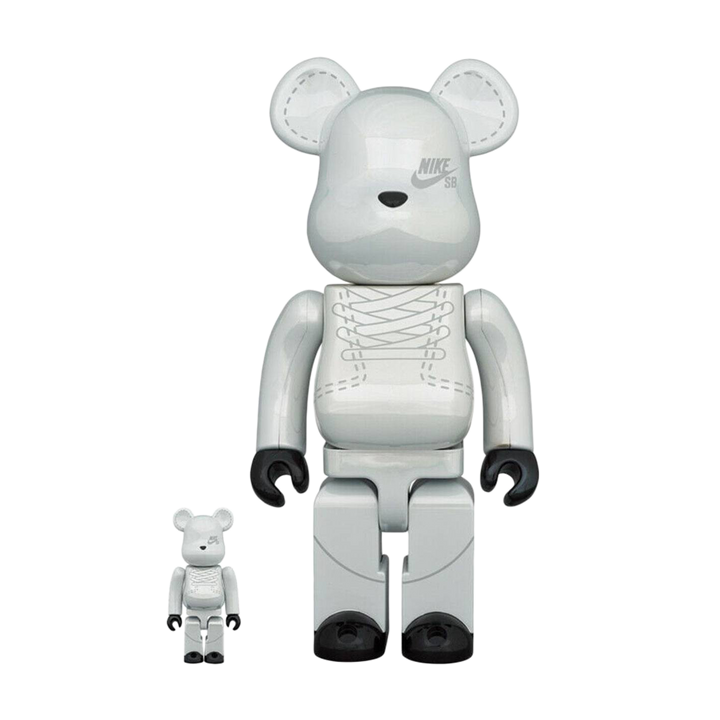 Medicom Toy Be@rbrick Nike SB White 400%