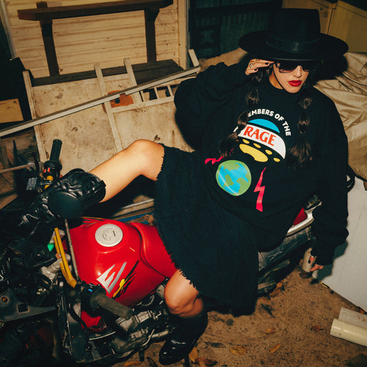 Members Of The Rage Crewneck Big Logo Black
