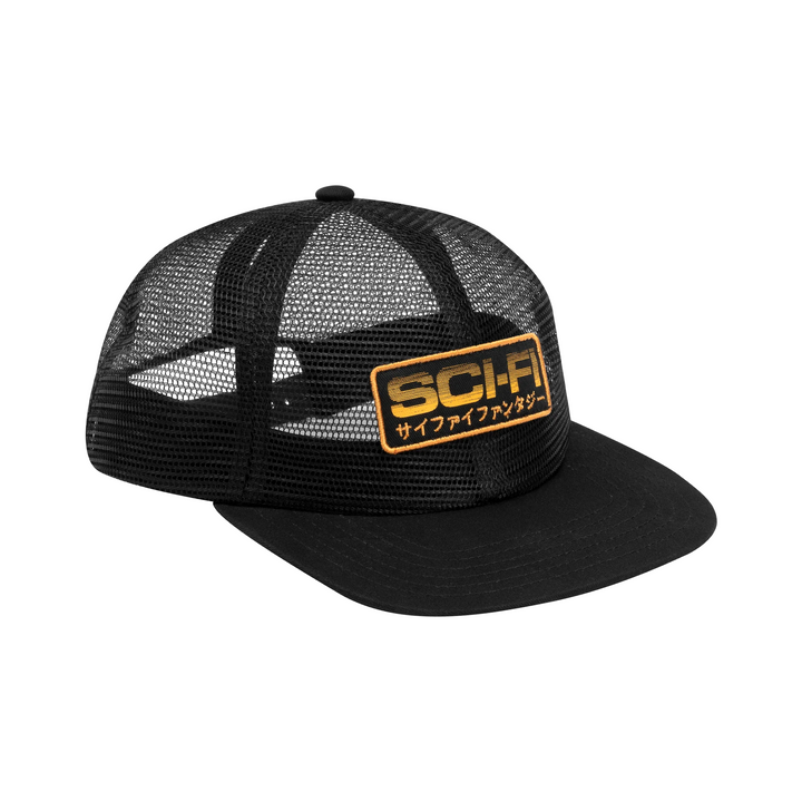 Sci-Fi Fantasy Mesh Hat Black