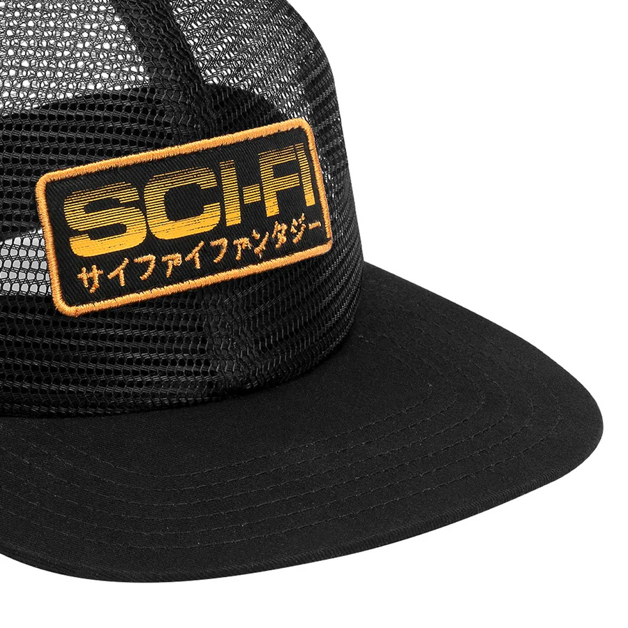 Sci-Fi Fantasy Mesh Hat Black